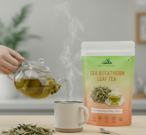 Pure Sea buckthorn Leaves - 80gms | Making 100+ Cup of Tea