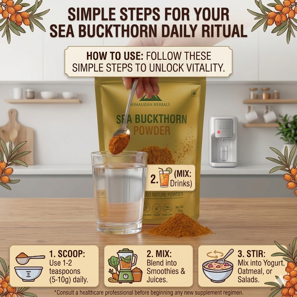 Sea Buckthorn Powder – 100% Pure Organic